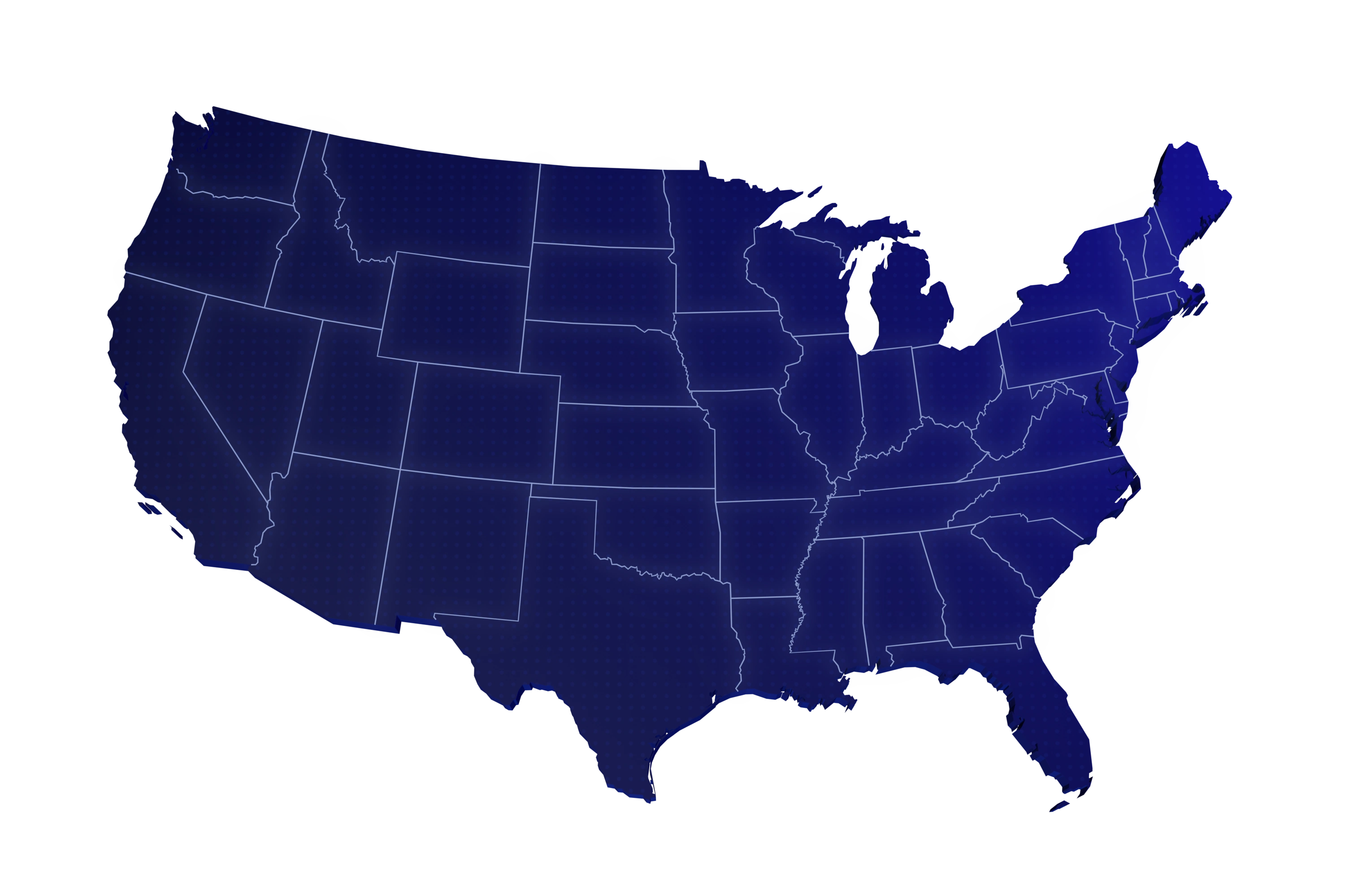 A map of the United States with every city on the list marked live, opening or planned